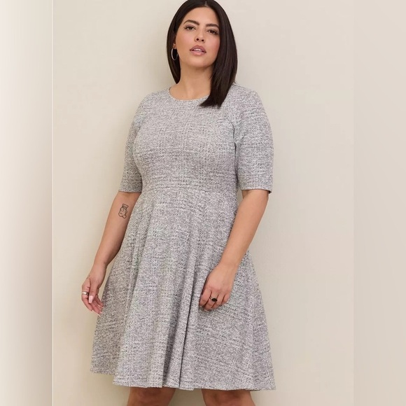 Torrid Studio Double Knit Skater Dress 6 Womens Plus Sz 6X New - Picture 3 of 9